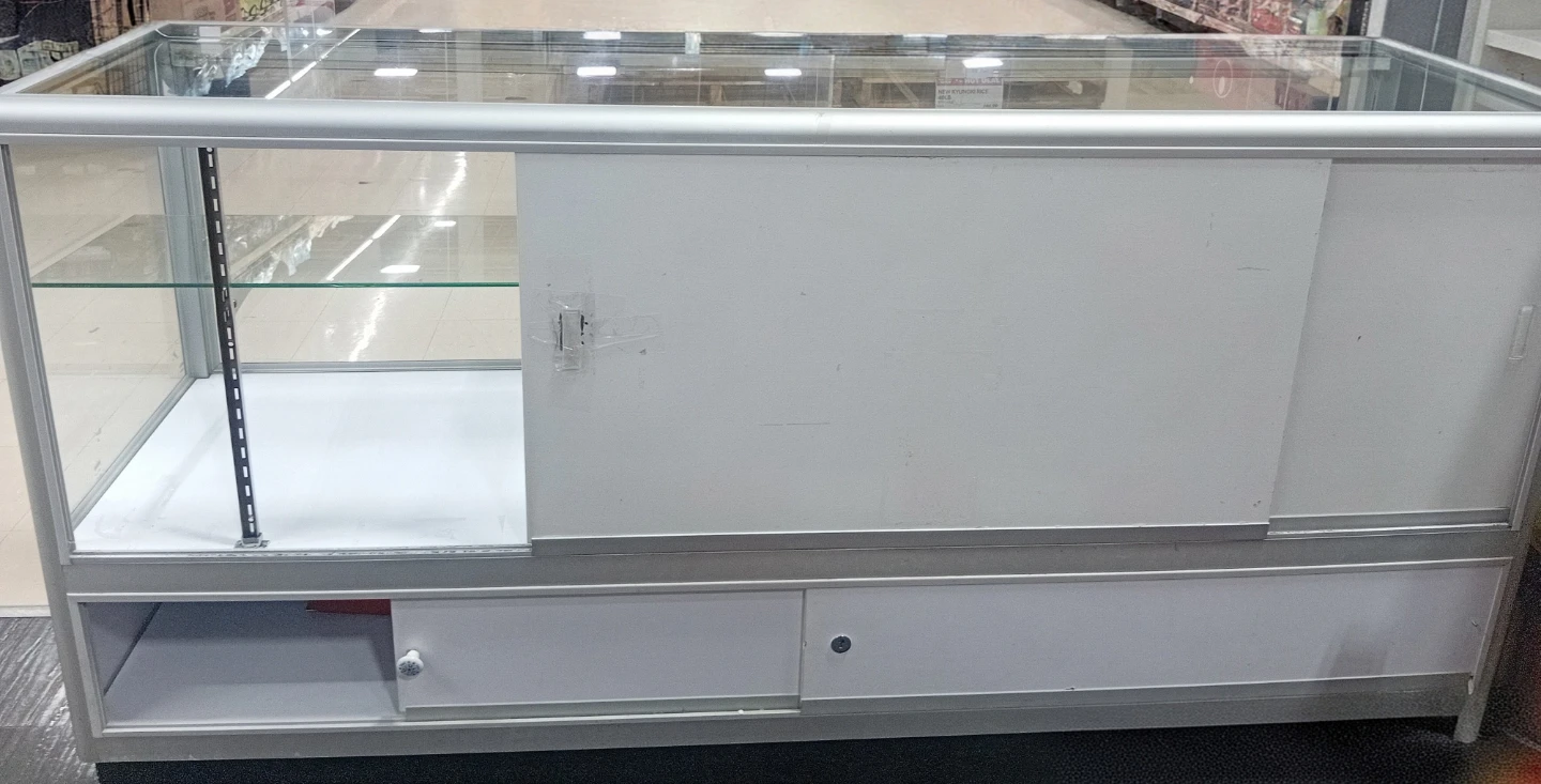 Glass Display Case with Storage - photo 5