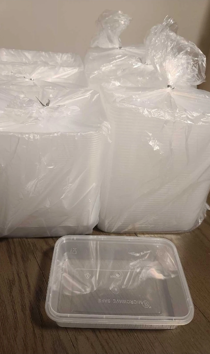 Clean Meal Prep Food Containers with lids 500ml ( 150 sets ) - photo 2
