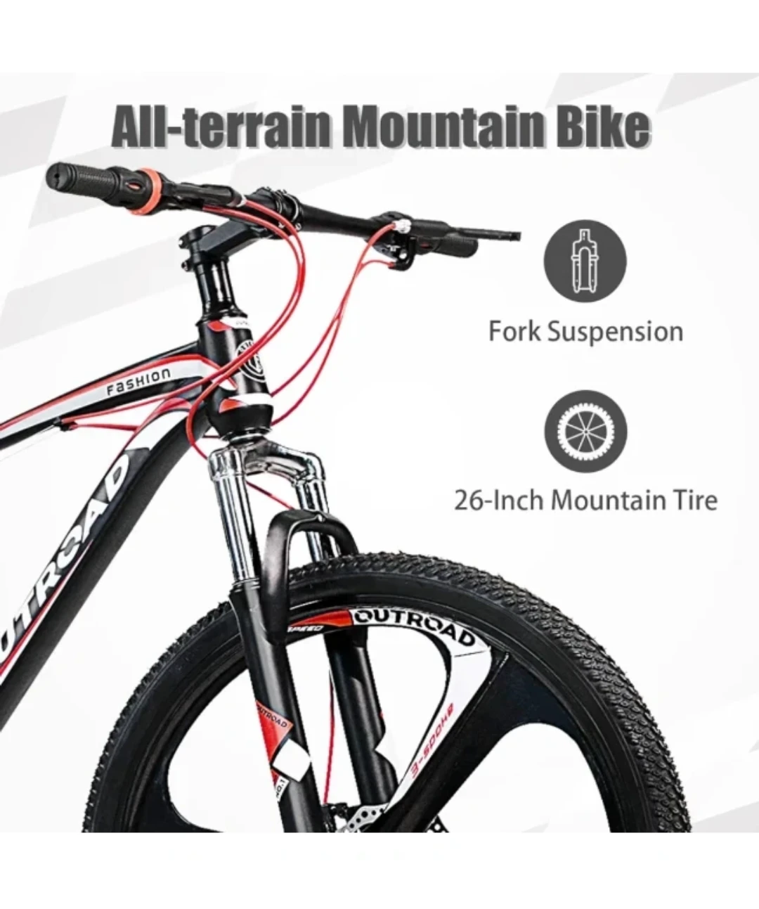 All-terrain Mountain Bike - 26-Inch Tires - photo 5
