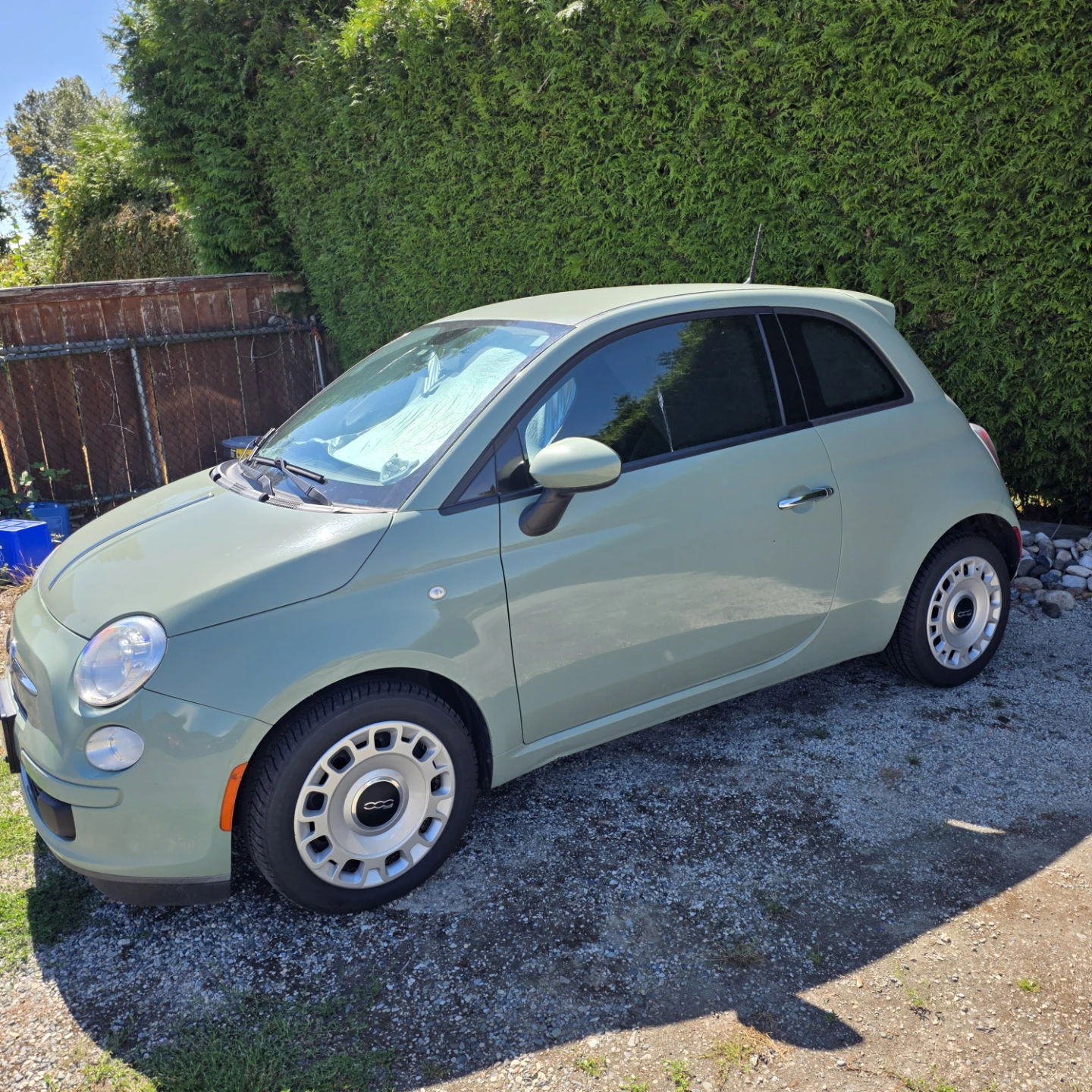 Sage Green Fiat 500 - photo 3