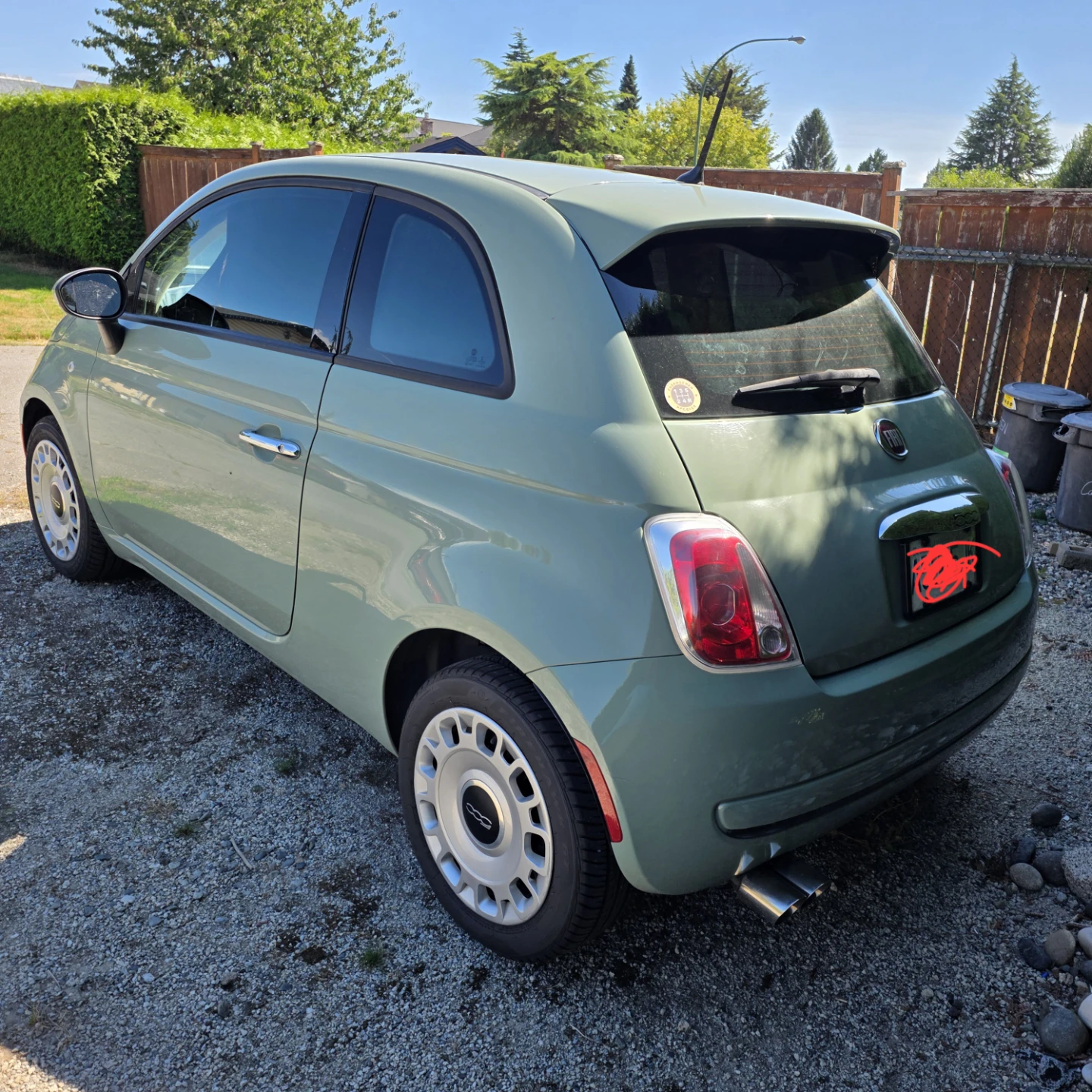 Sage Green Fiat 500 - photo 4