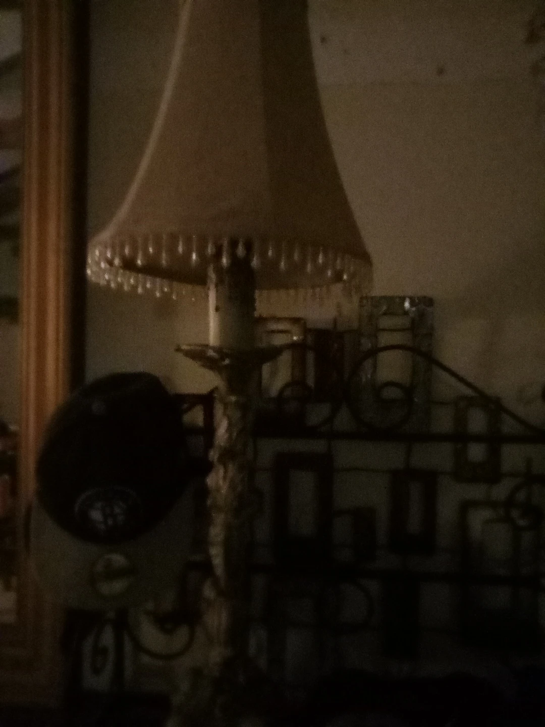 Vintage Beaded Table Lamp