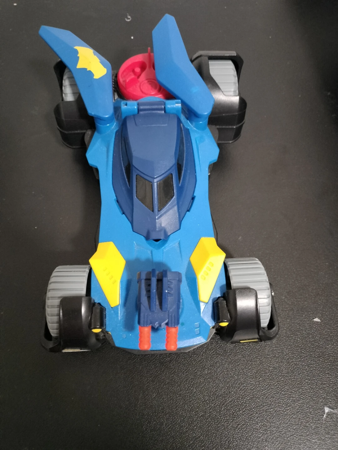 Blue and Yellow Toy Batmobile - photo 3
