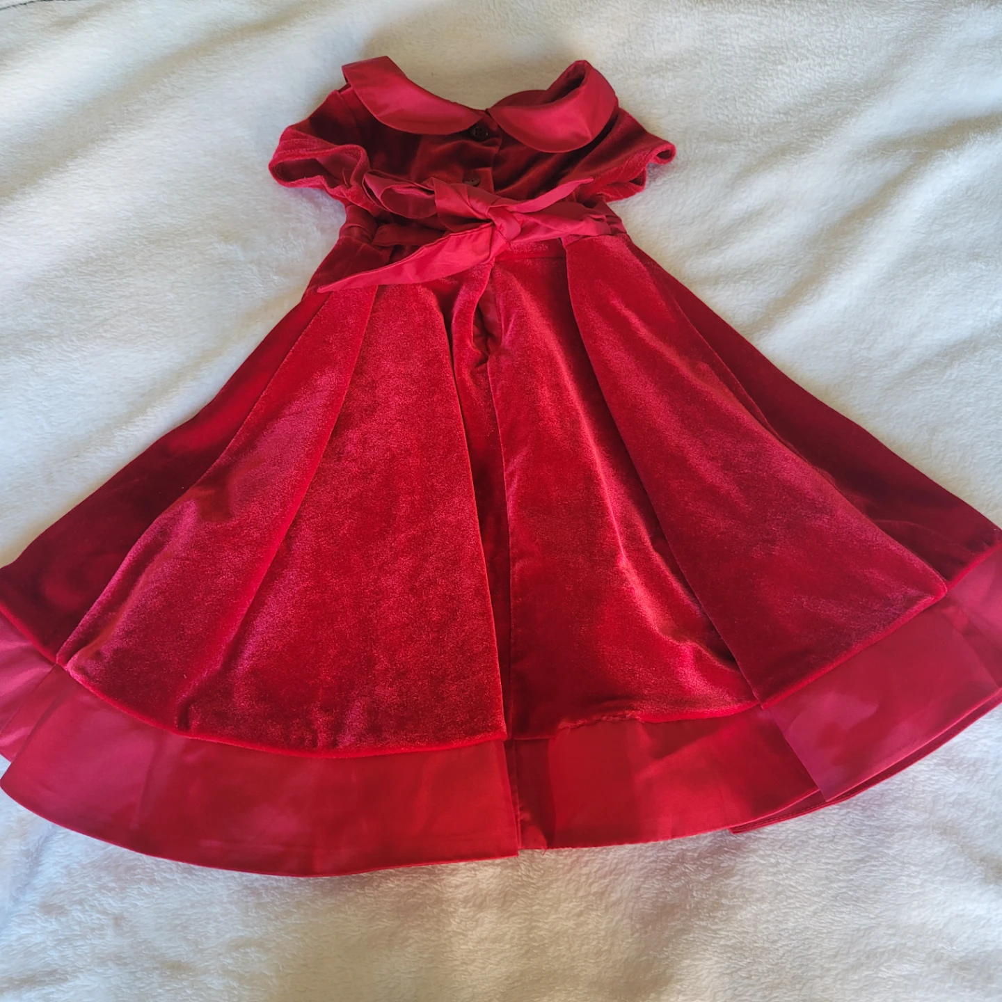 Red Dress with Satin Trim size 18mos - photo 2