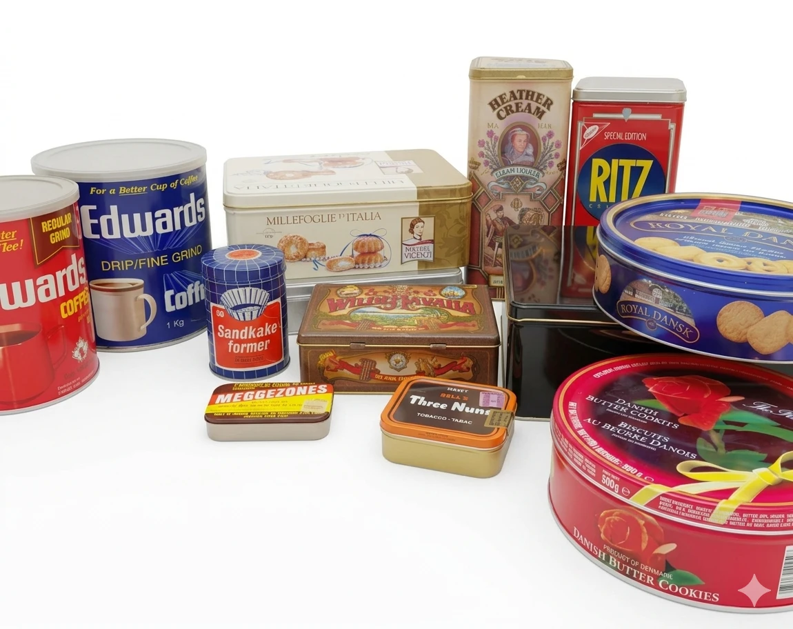 Vintage Collector Tin Lot - Coffee, Three Nuns, Heather Cream
