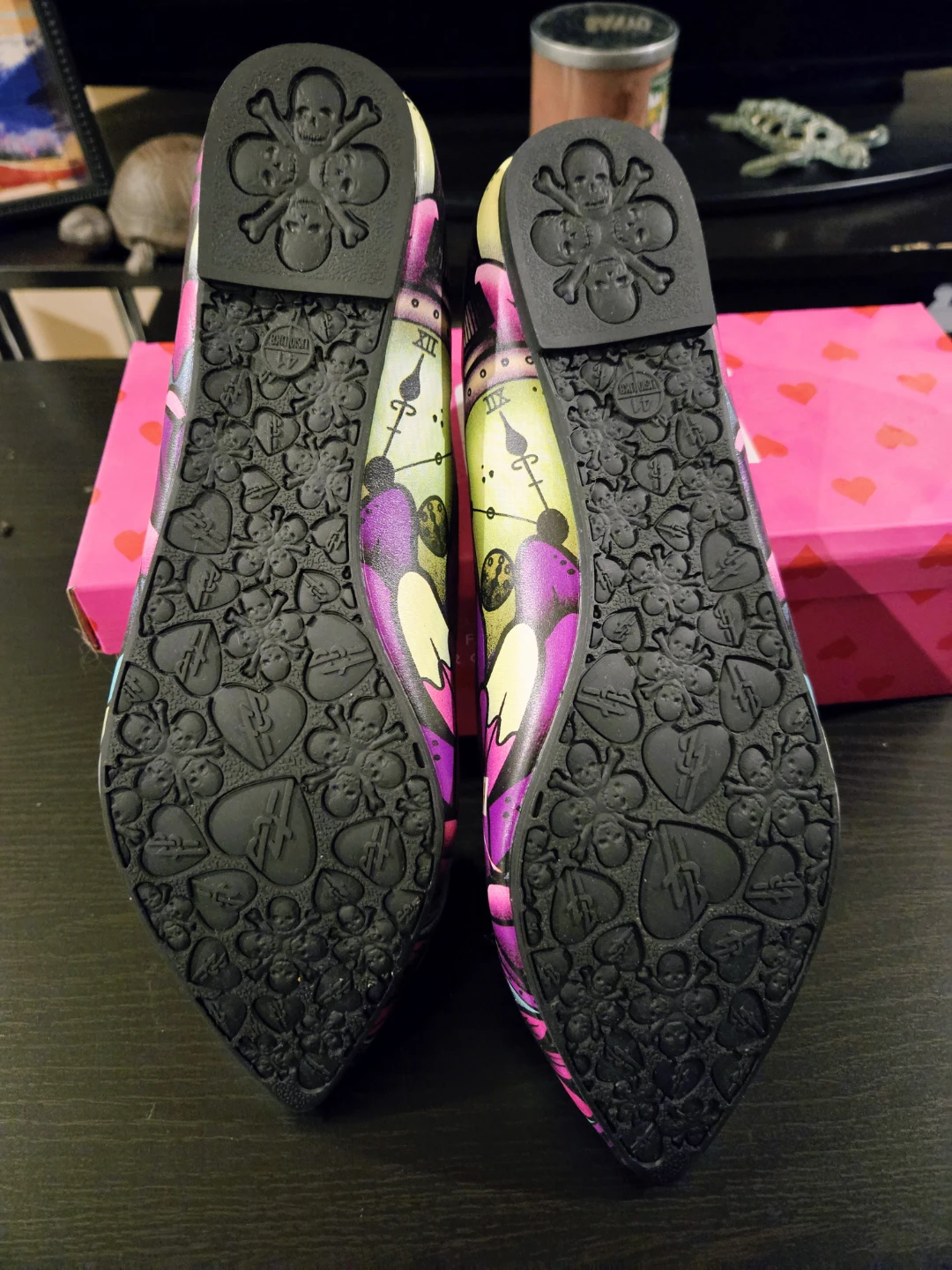 Iron Fist "Owl" Print Ballet Flats size 10 - photo 4