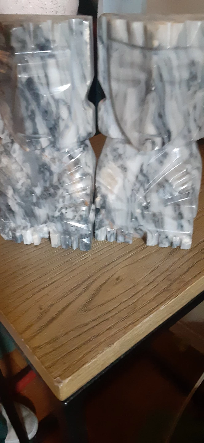 Set of 2 marble bookends - photo 2