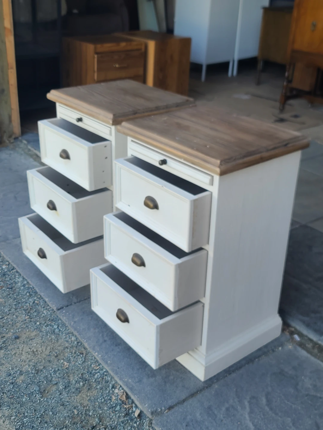 Pair of PGT Reclaimed Wood Nightstands - photo 3