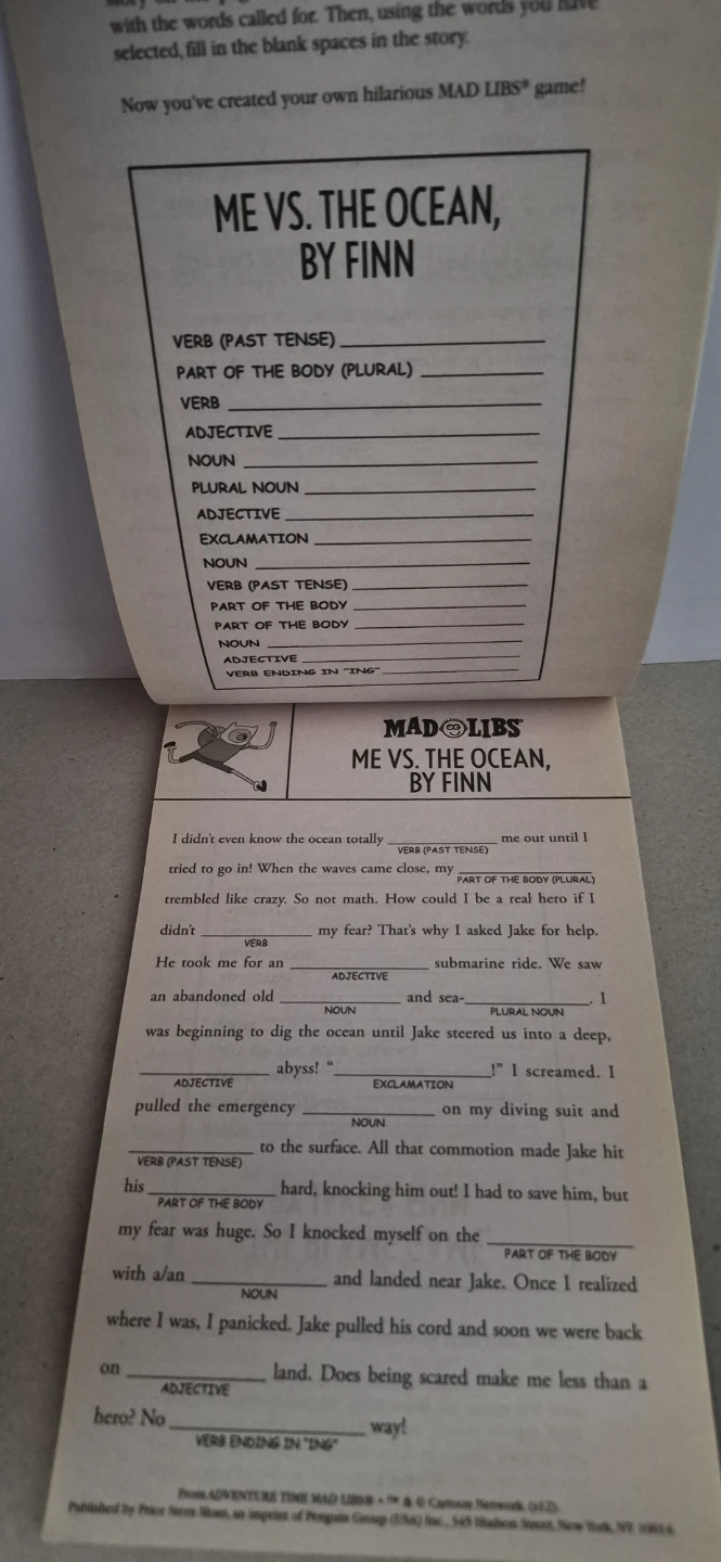 Adventure Time Mad Libs Book - photo 3