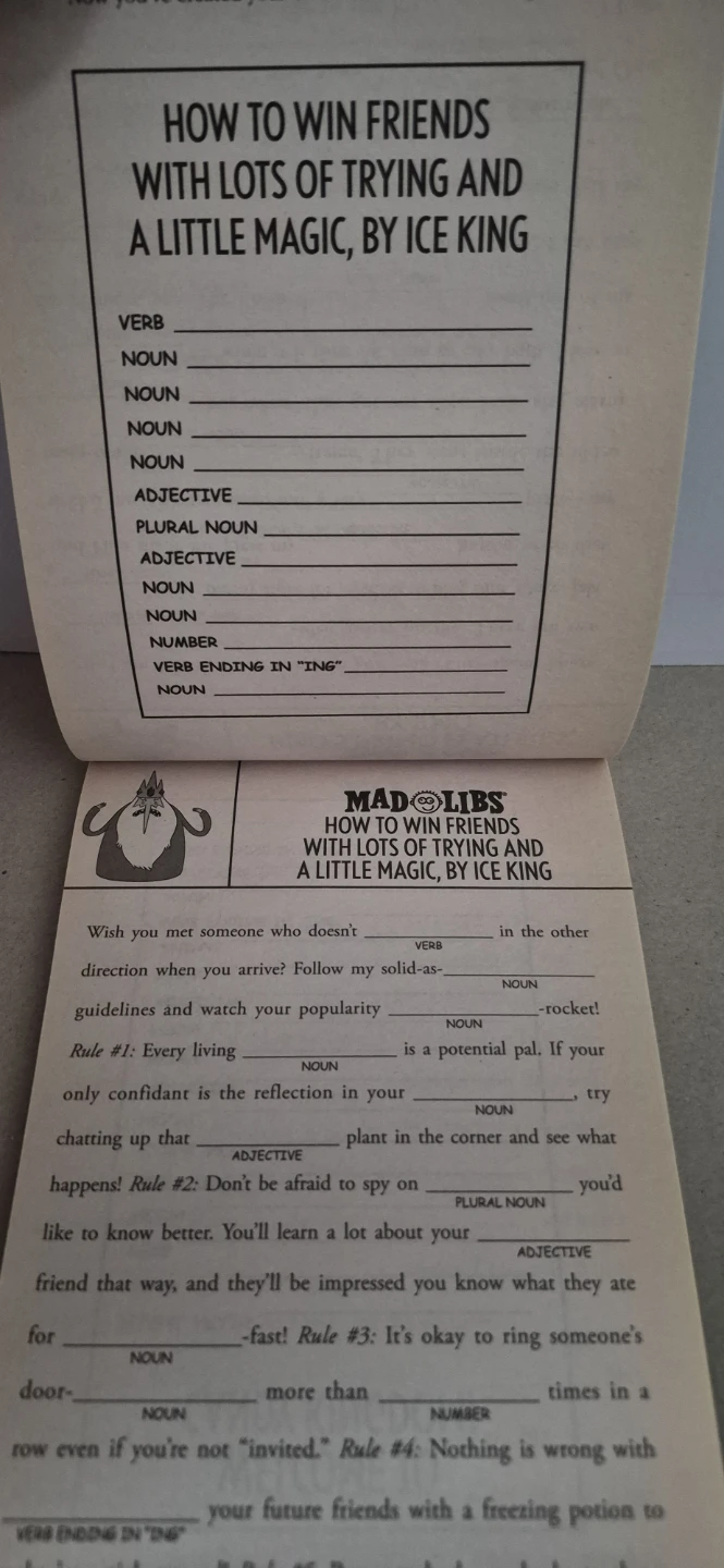Adventure Time Mad Libs Book - photo 4