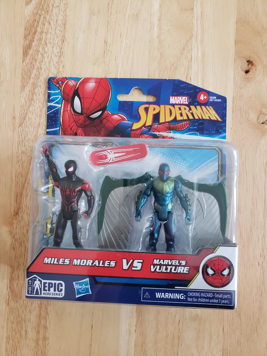 Marvel Spider-Man Miles Morales vs Vulture Action Figure Set