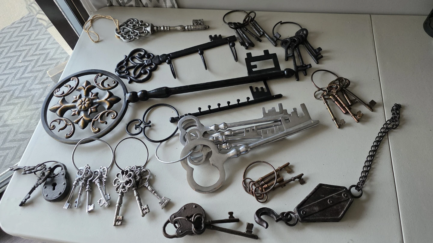 Assorted Decorative Keys and Lock - photo 2