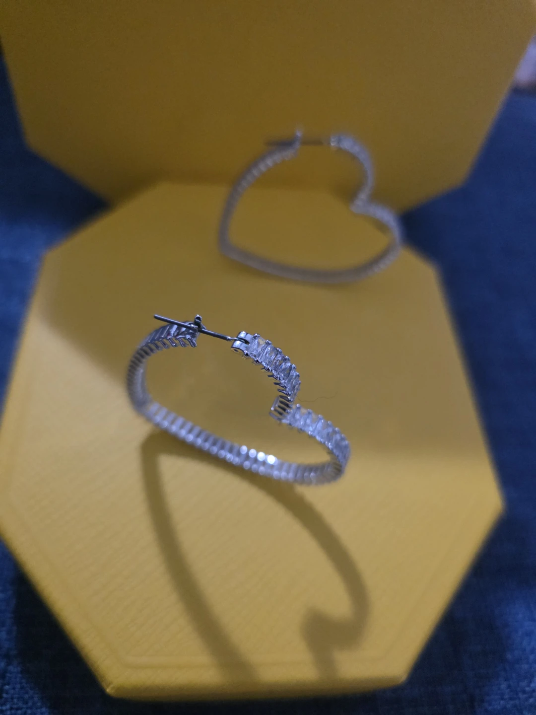 Swarovski Heart Hoop Earrings - photo 3