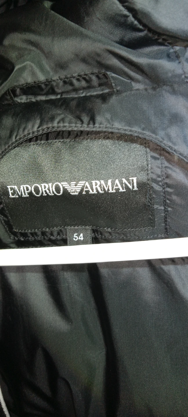 Emporio Armani Black Down Jacket - Size 54 READ DISCRIPTION - photo 4