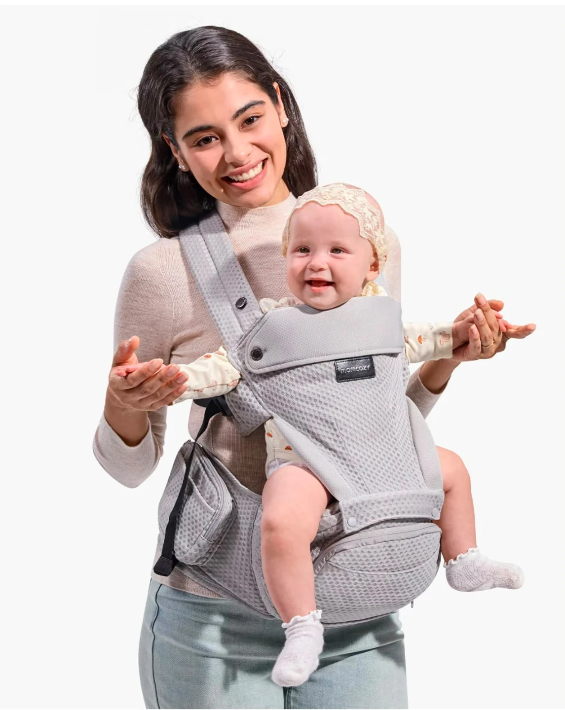 MOMCOZY 2-IN-1 Ergonomic Hip Seat Baby Carrier - photo 2