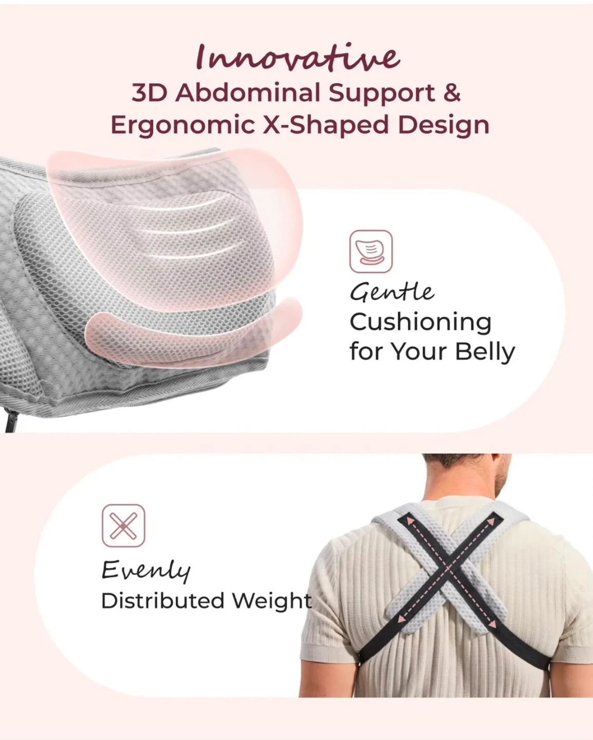 MOMCOZY 2-IN-1 Ergonomic Hip Seat Baby Carrier - photo 4