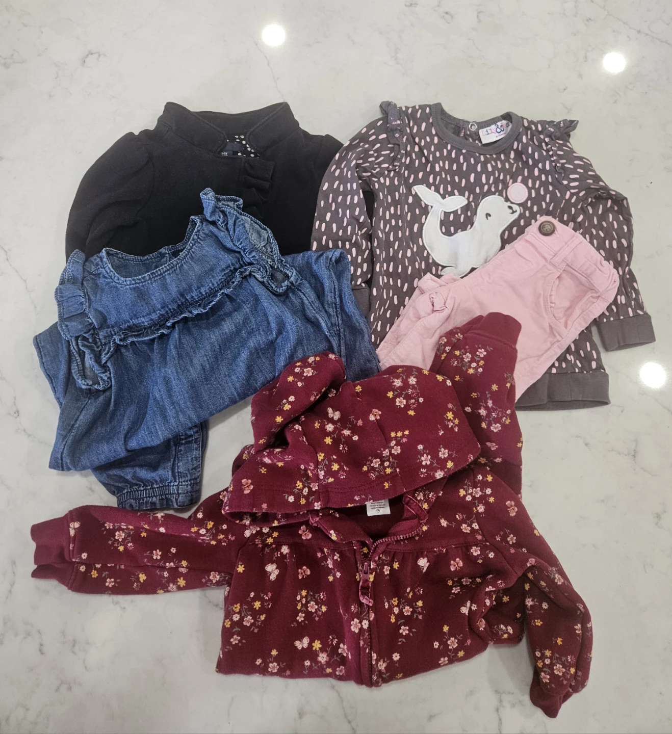 Baby Girl Clothes Bundle (4 Pieces)