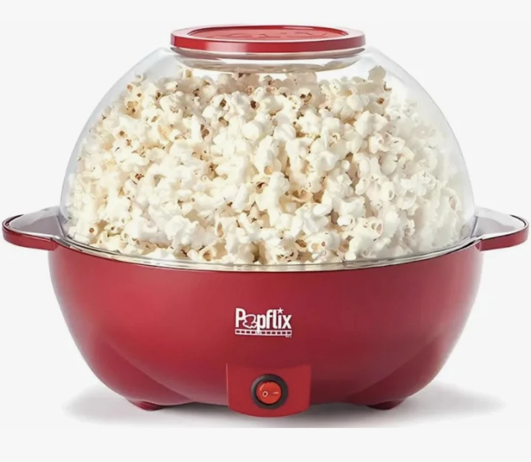 Popflix Red Hot Air Popcorn Maker