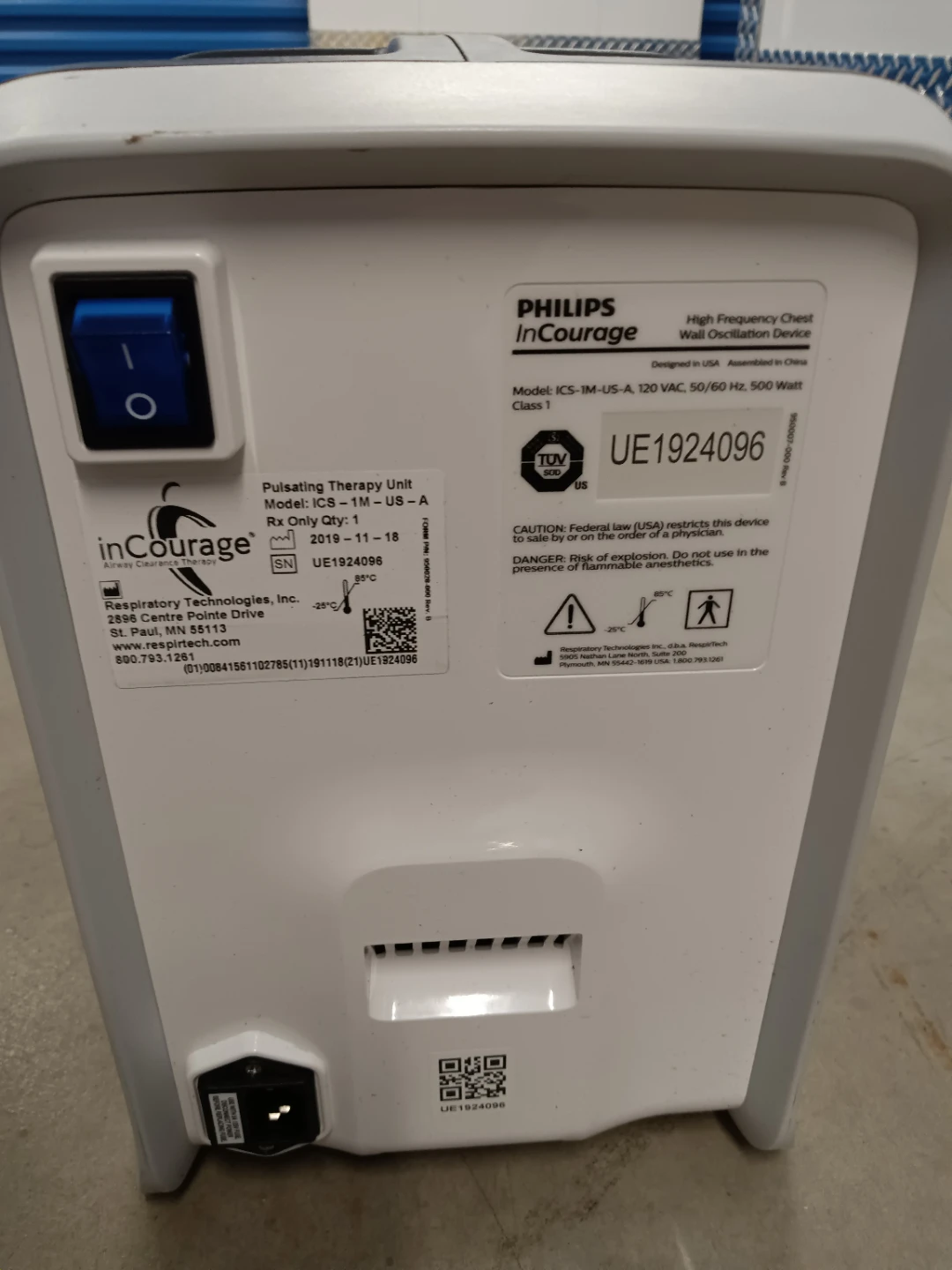 Philips InCourage High Frequency Chest Wall Oscillation Device - photo 3