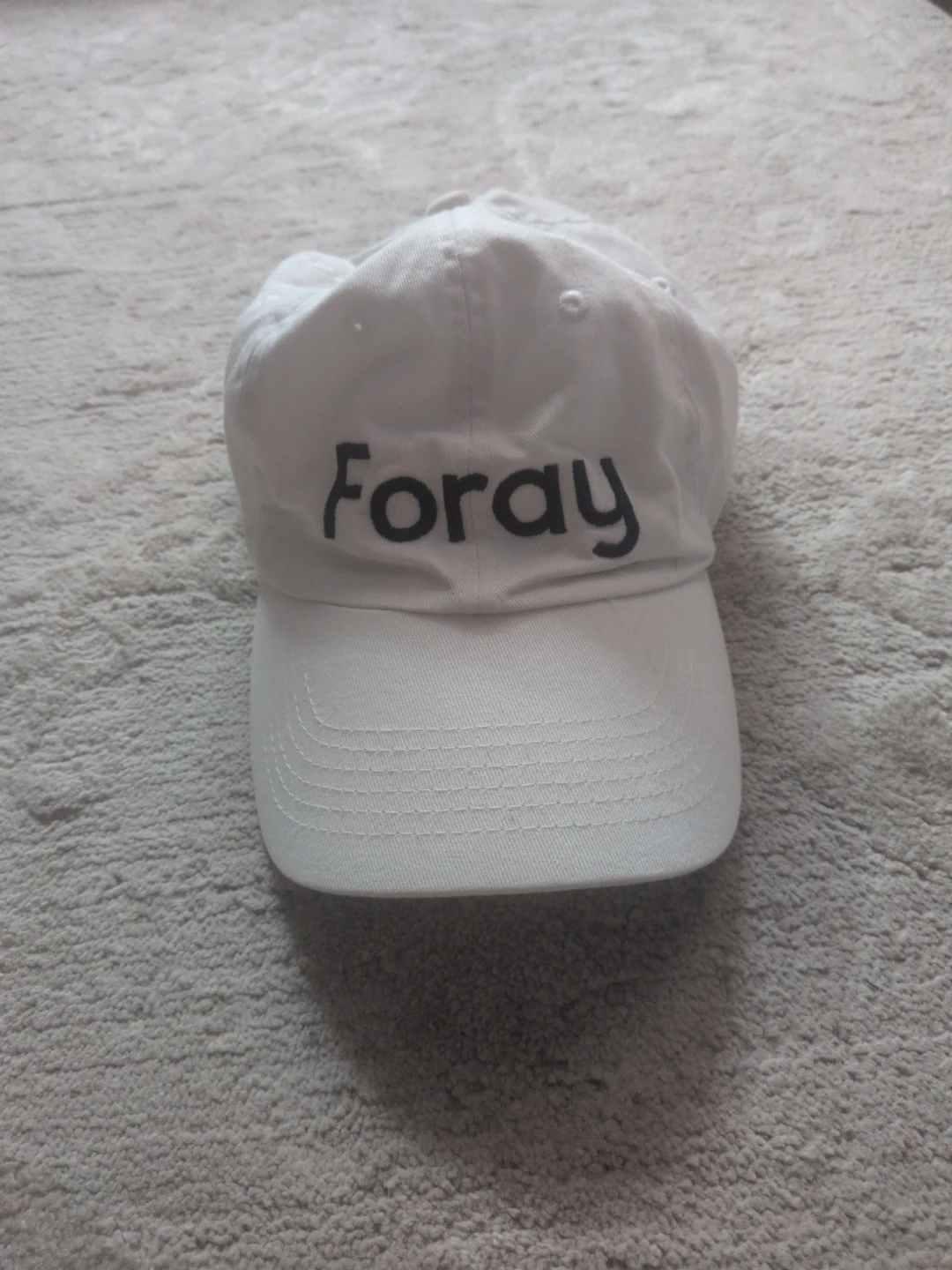 Foray White Baseball Cap