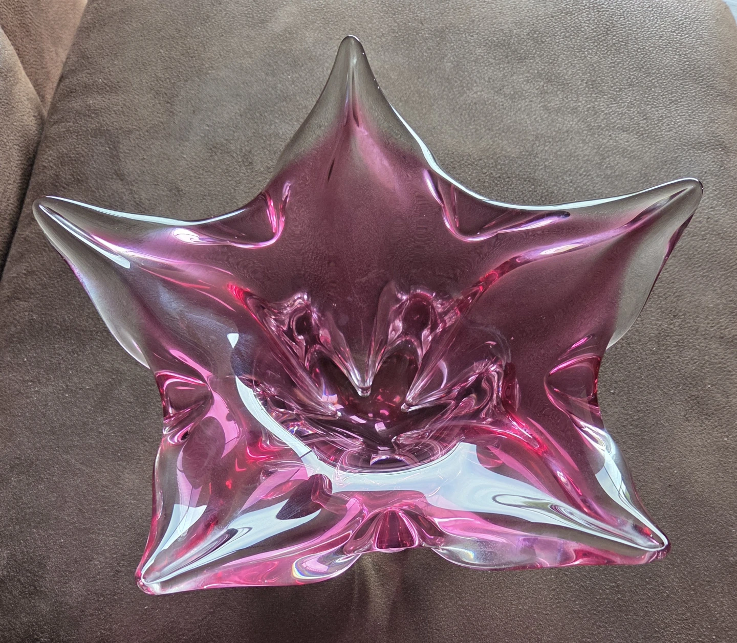 Pink Glass Star Bowl