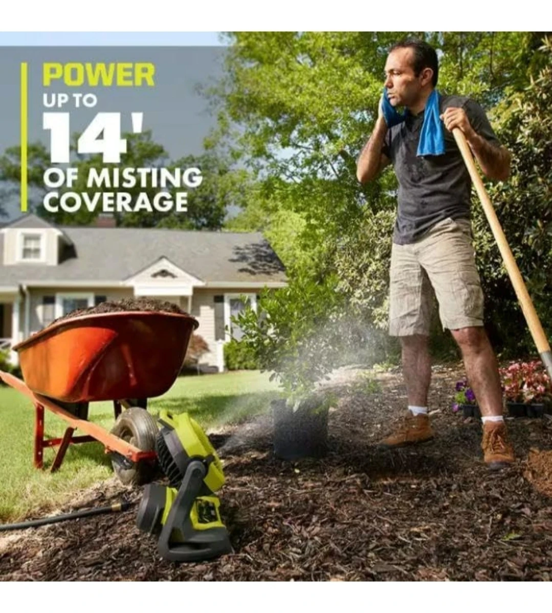 RYOBI ONE+ 18V Portable Misting Fan Kit - photo 2