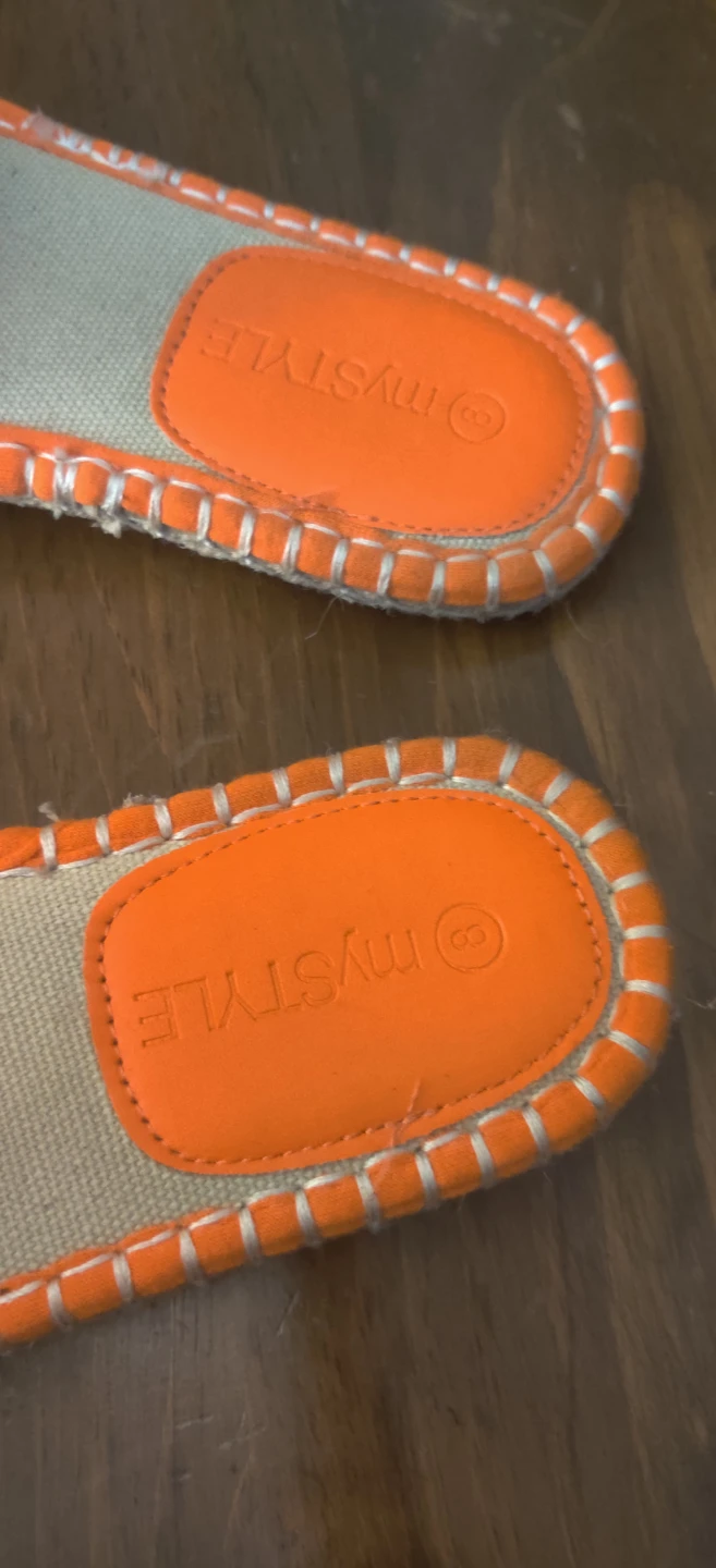 MyStyle Orange Braided Slides - Size 8 - photo 3