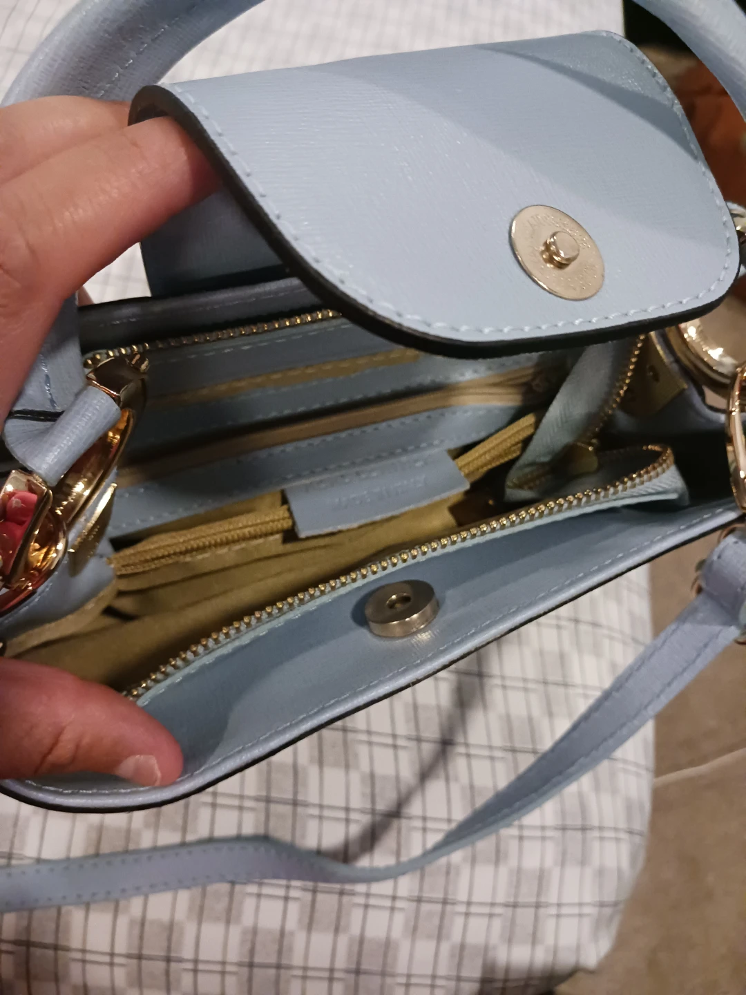 Vera Pelle Light Blue Handbag - photo 3