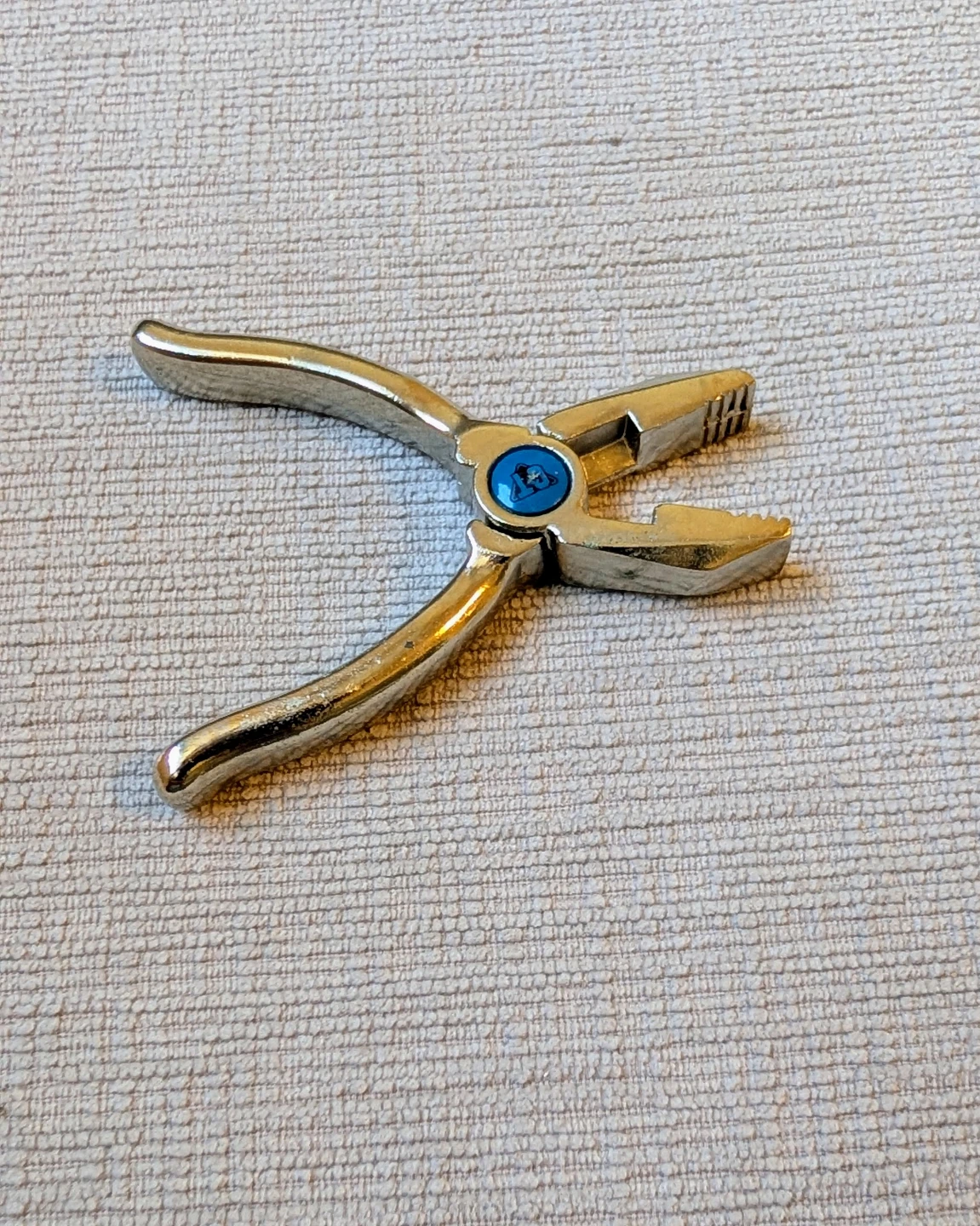 Miniature Pliers with Blue Detail