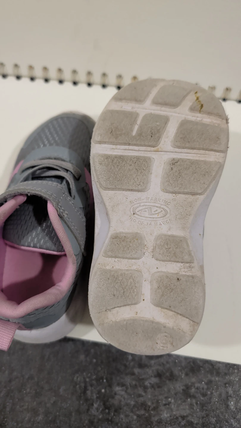 Athletic Works Girls' Grey & Pink Sneakers - photo 3