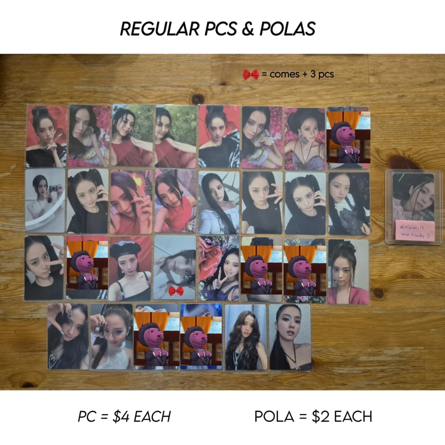 WTS JISOO PCS/POLAROIDS AND INCLUSIONS - photo 2