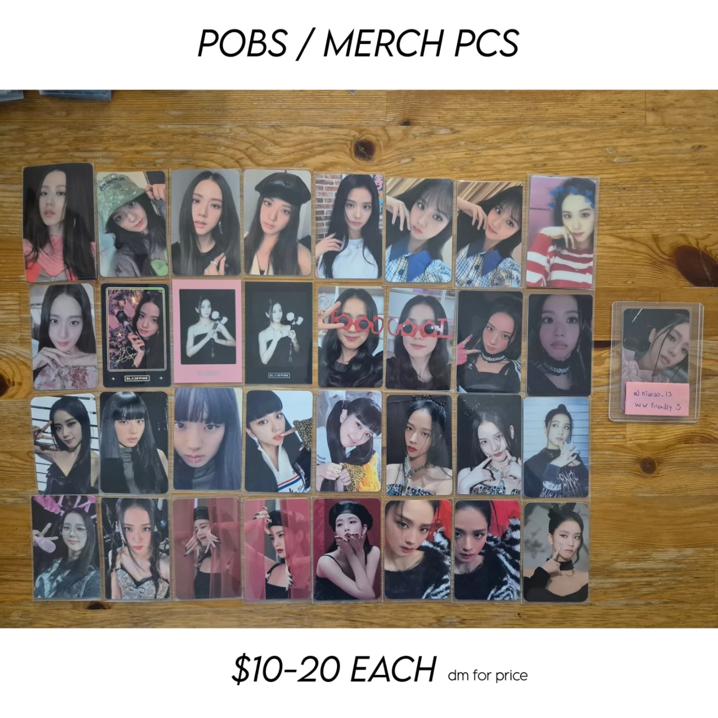 WTS JISOO PCS/POLAROIDS AND INCLUSIONS - photo 3