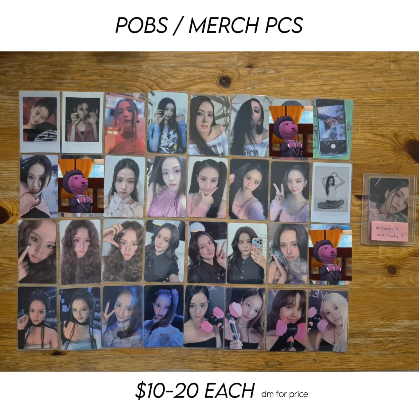 WTS JISOO PCS/POLAROIDS AND INCLUSIONS - photo 4