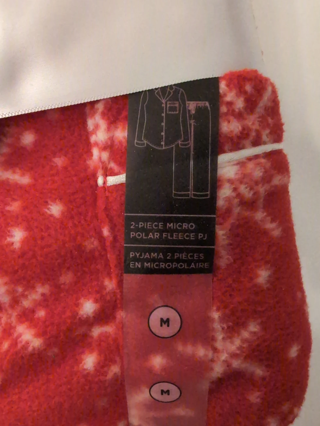 La Vie en Rose Red Snowflake Fleece Pyjamas - Medium - photo 3