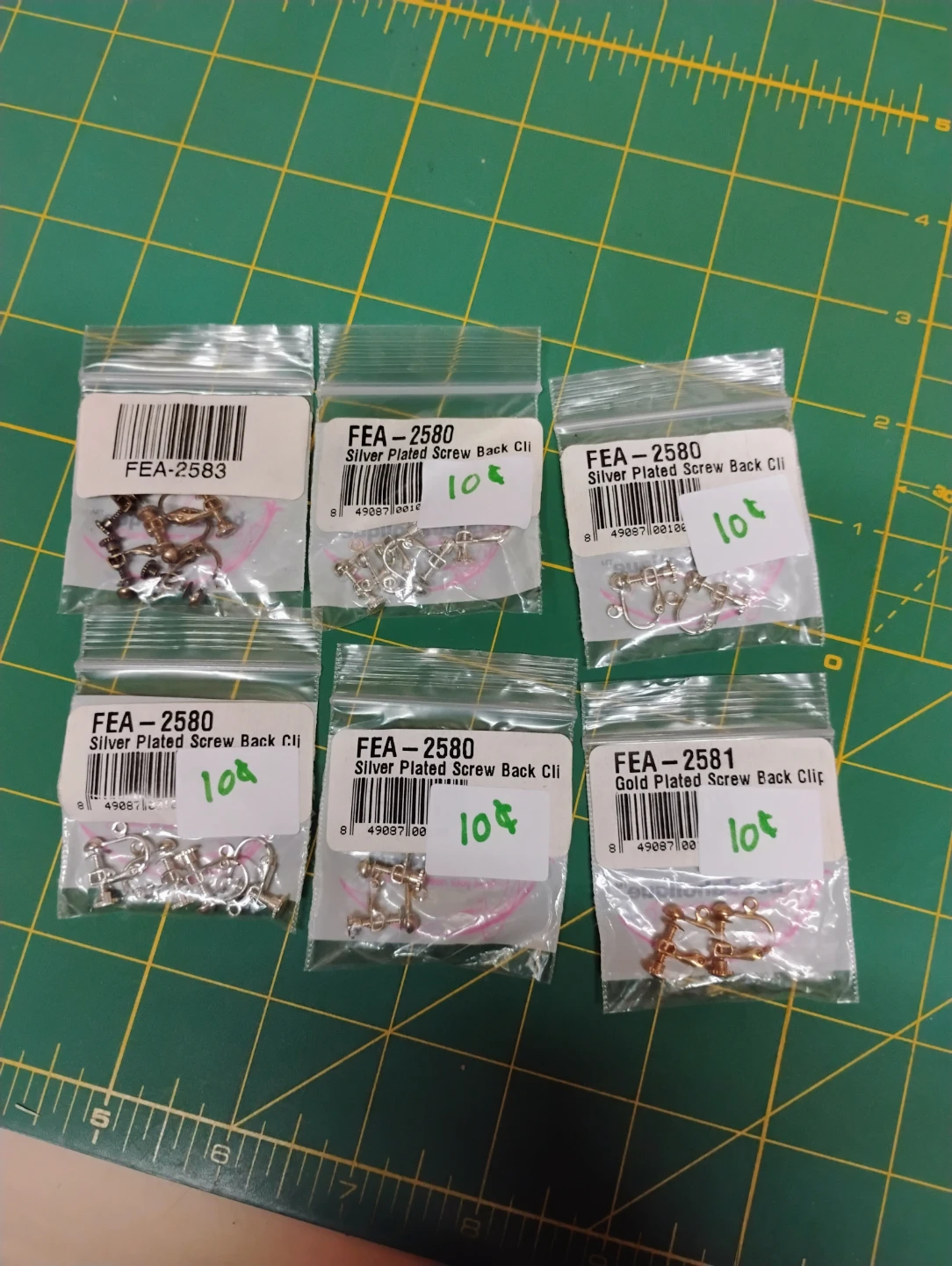 Screw Back Clips from Beadaholique - 10 cents each!