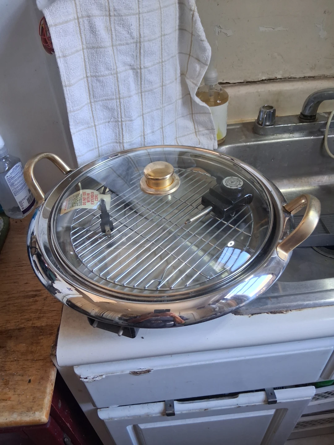 Electric Skillet with Lid