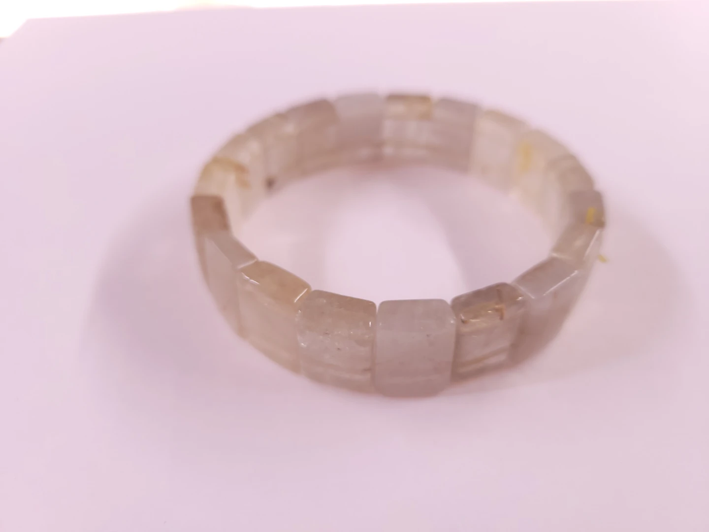Authentic Rutilated Quartz Beaded Bracelet