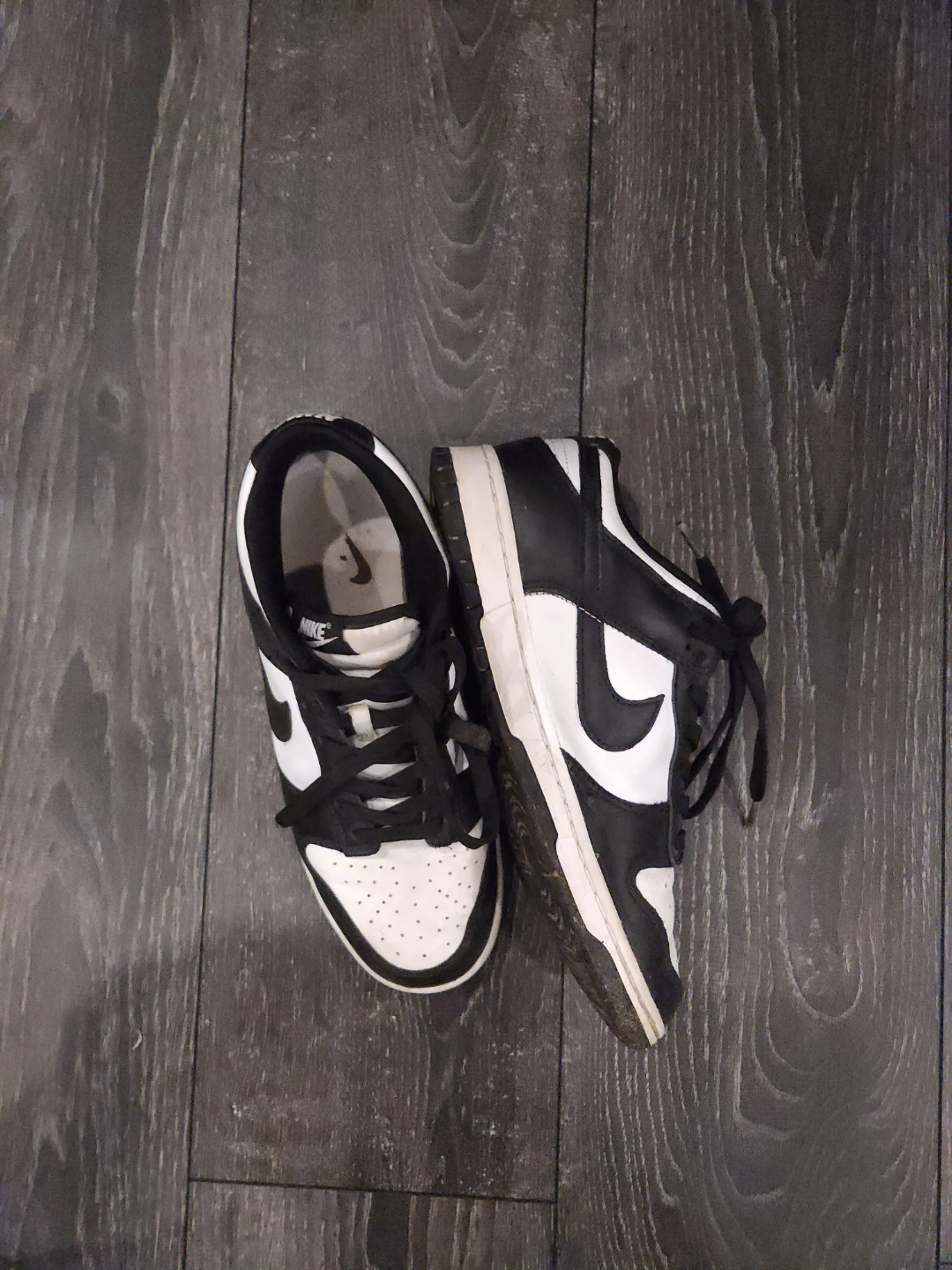 Nike Dunk Low Black White Sneakers - photo 2