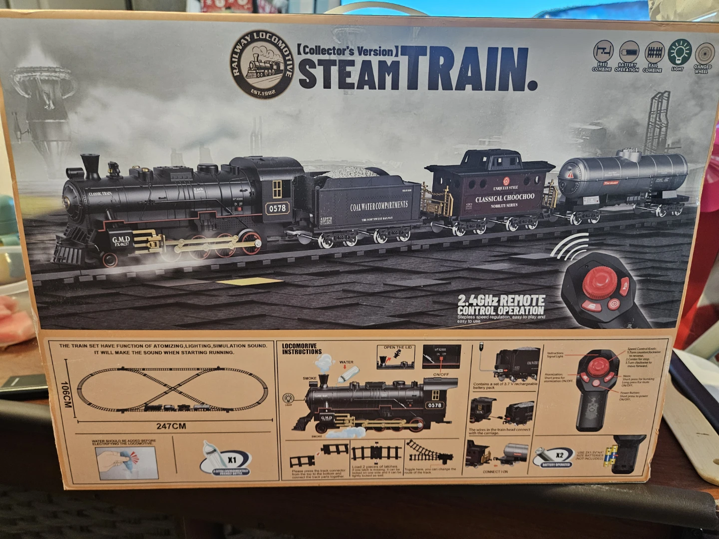 Hot Bee Collector's Version Steam Train Set - photo 2