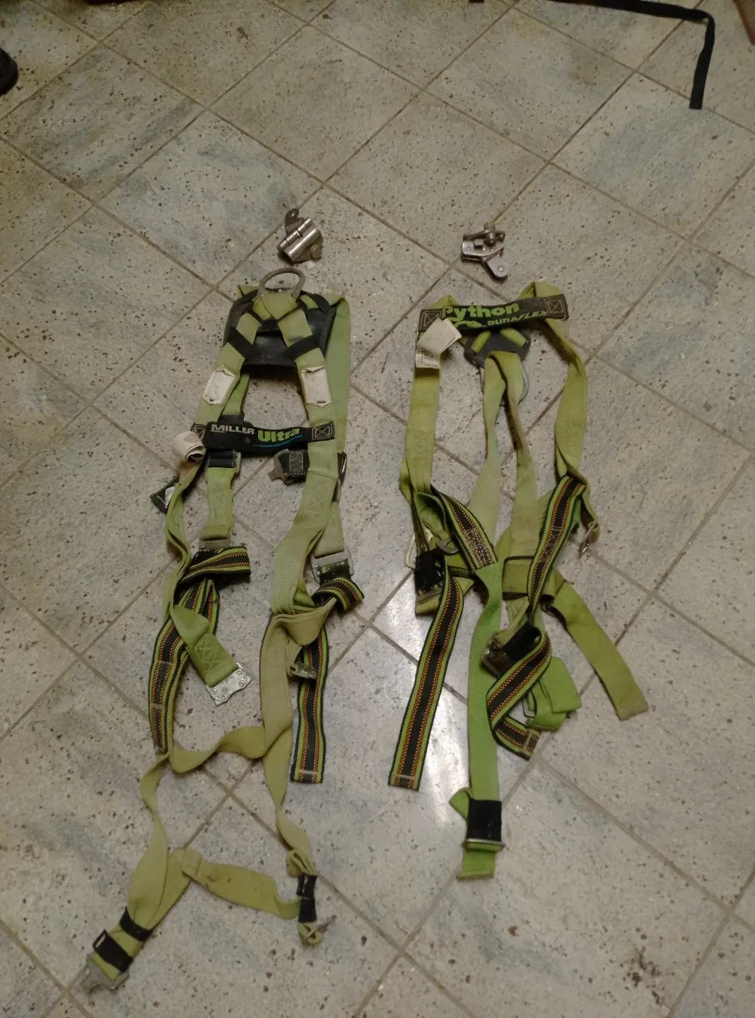 Python Duraflex Harness and Miller Ultra Safety Harness