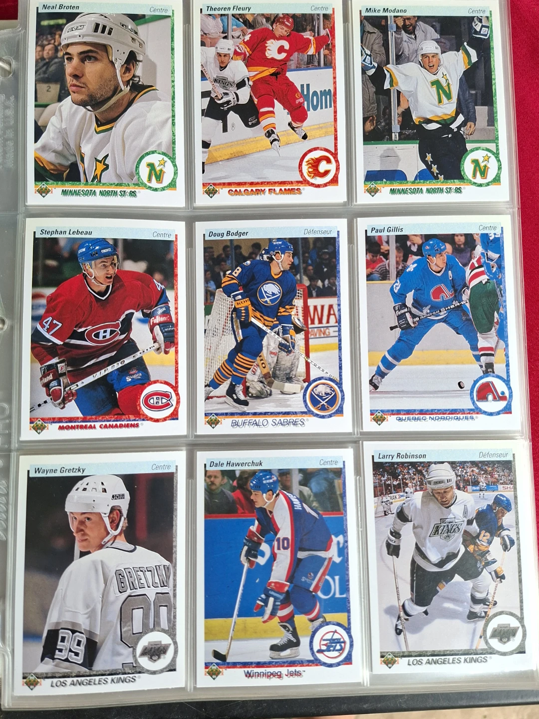 Complete set collection of hockey cards in number order - photo 2