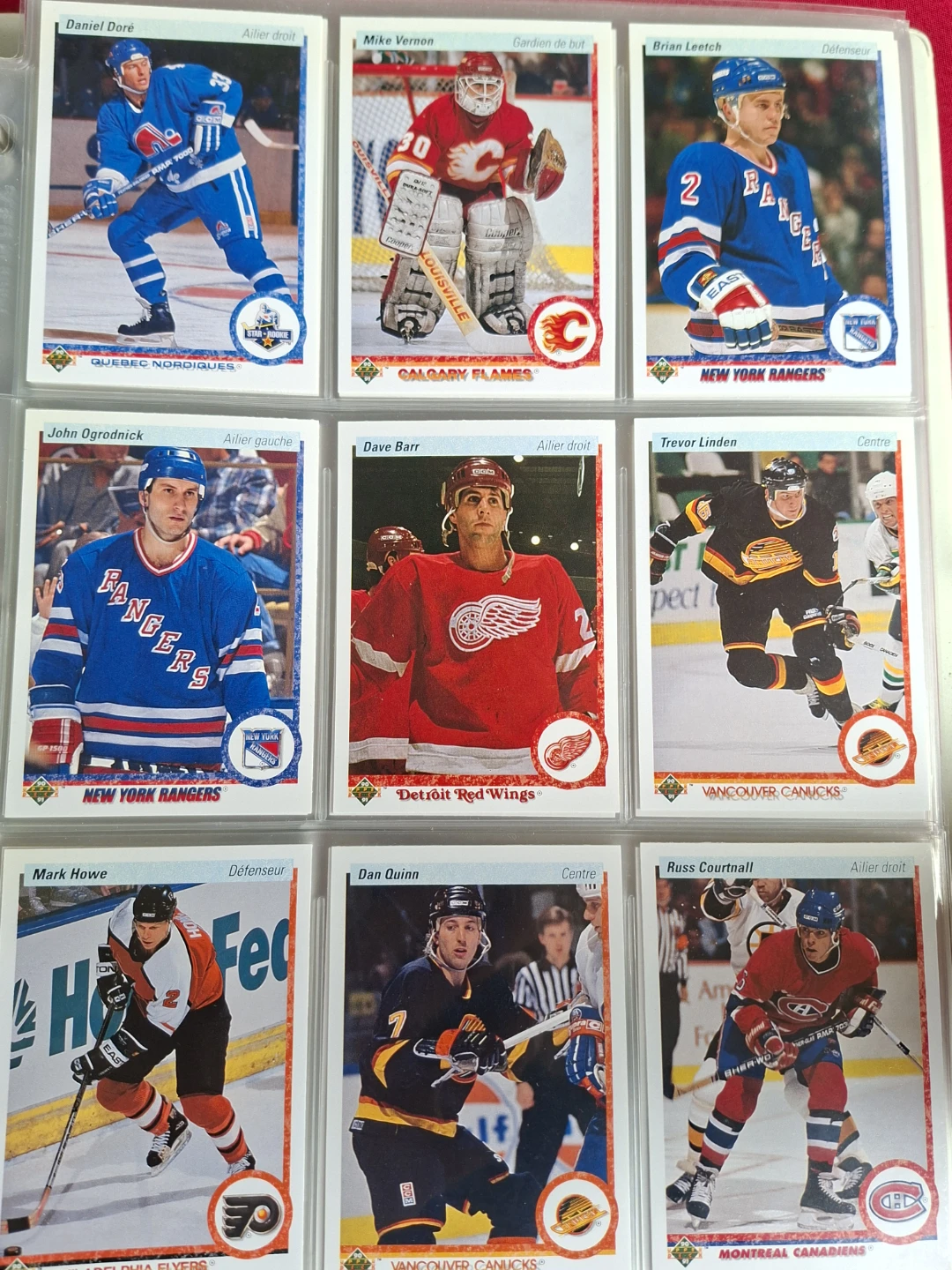 Complete set collection of hockey cards in number order - photo 5