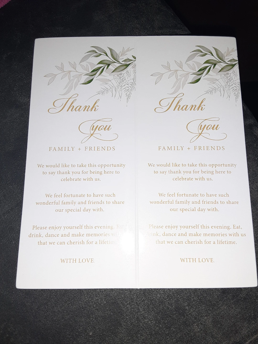 Thank You Cards for Family & Friends