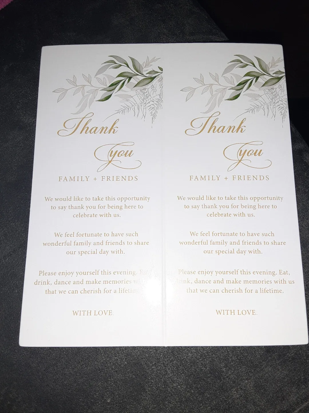 Thank You Cards for Family & Friends