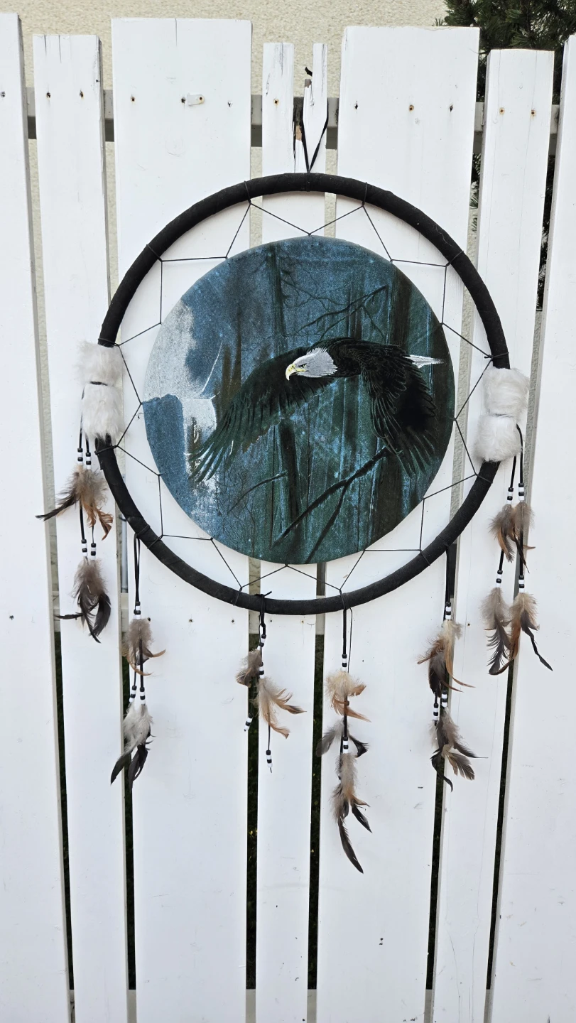 Dreamcatcher with Eagle Art