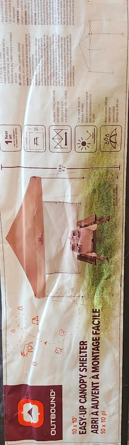 New Outbound 10' x 10' Easy-Up Canopy Shelter - photo 4