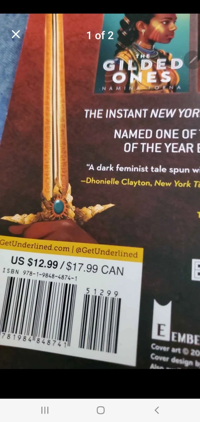 The Gilded Ones by Namina Forna Paperback Book