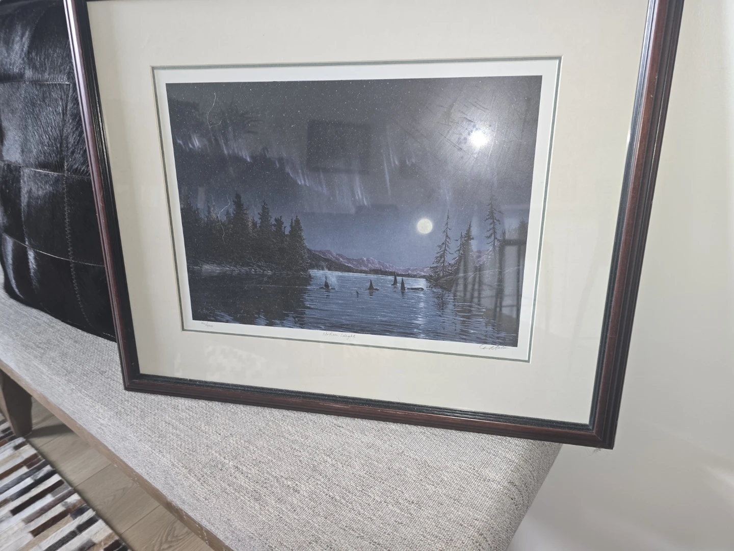 Framed Northern Lights Art Print