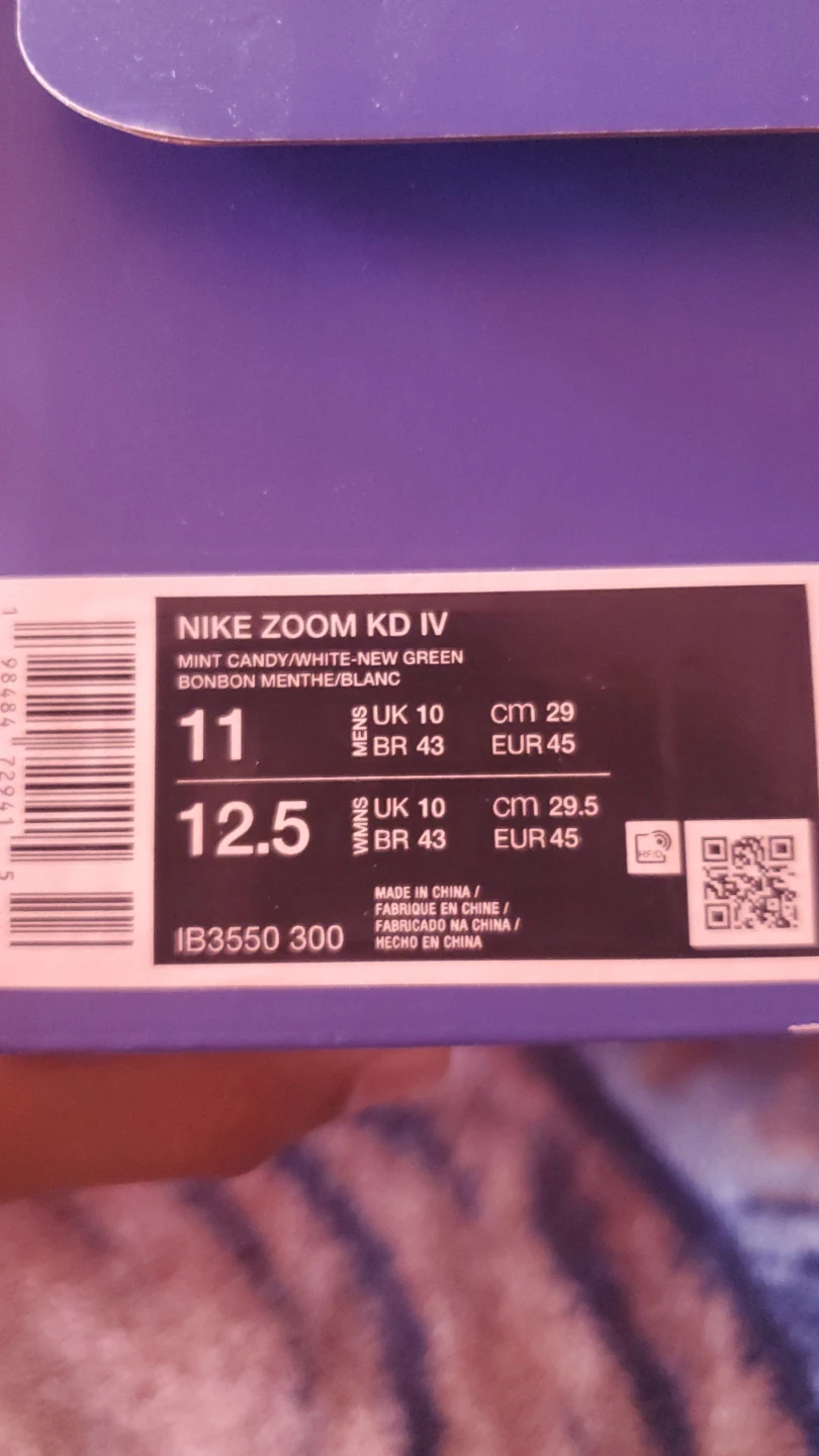 Nike Zoom KD IV Mint Candy/White-New Green Shoes - photo 3