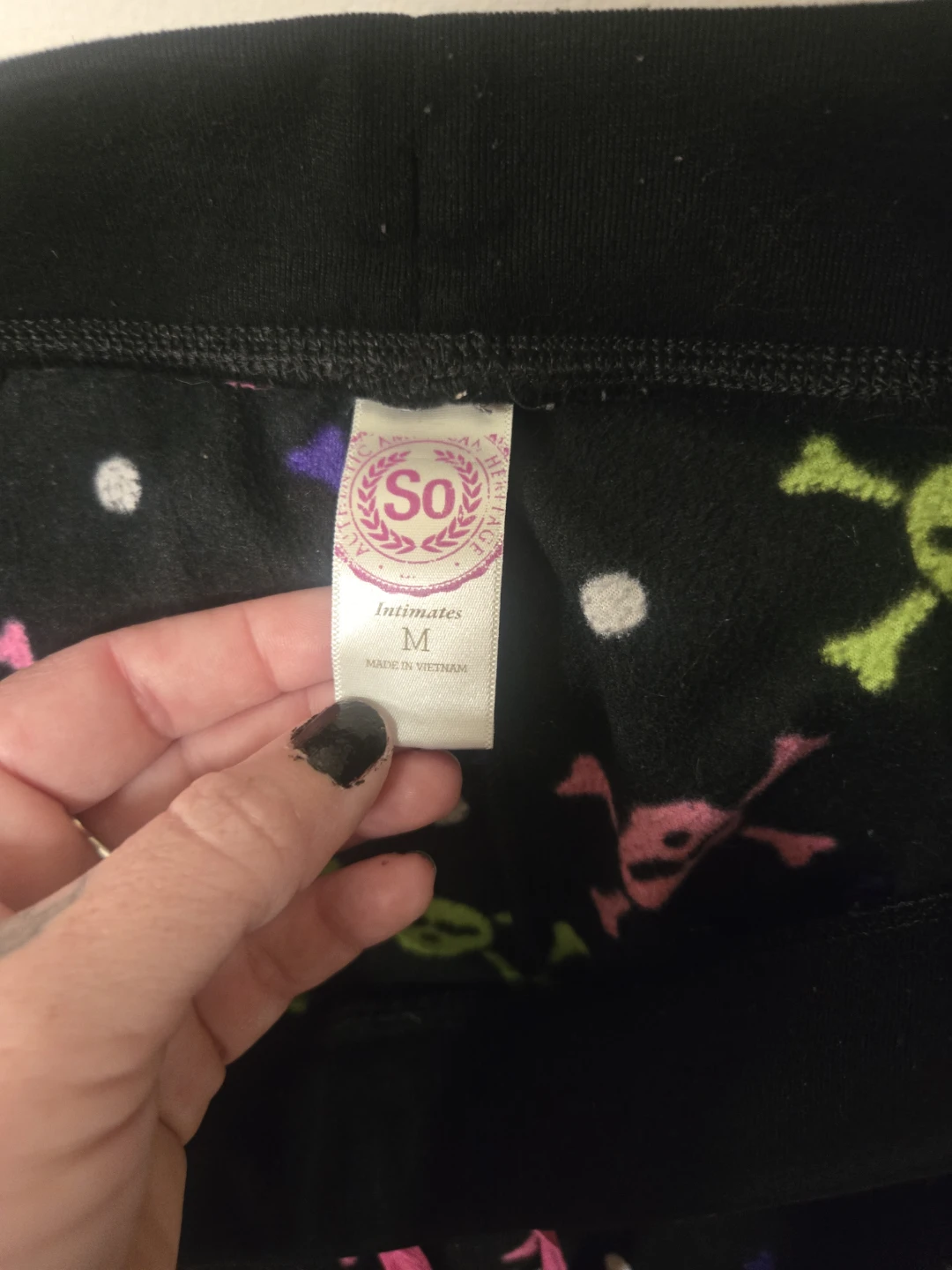 So Intimates Skull & Crossbones Pajama Pants Size M - photo 2